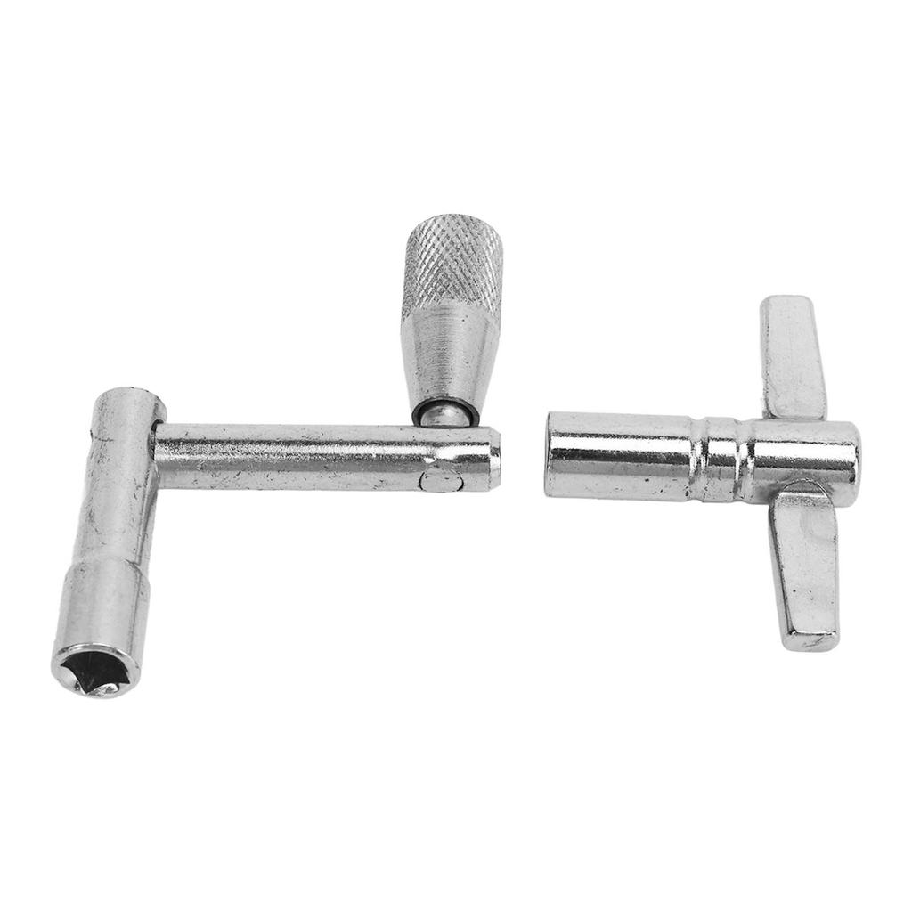 2Pcs Drum Key Standard Universal Turning Tool Metal Parts Accessories Z and T Shape