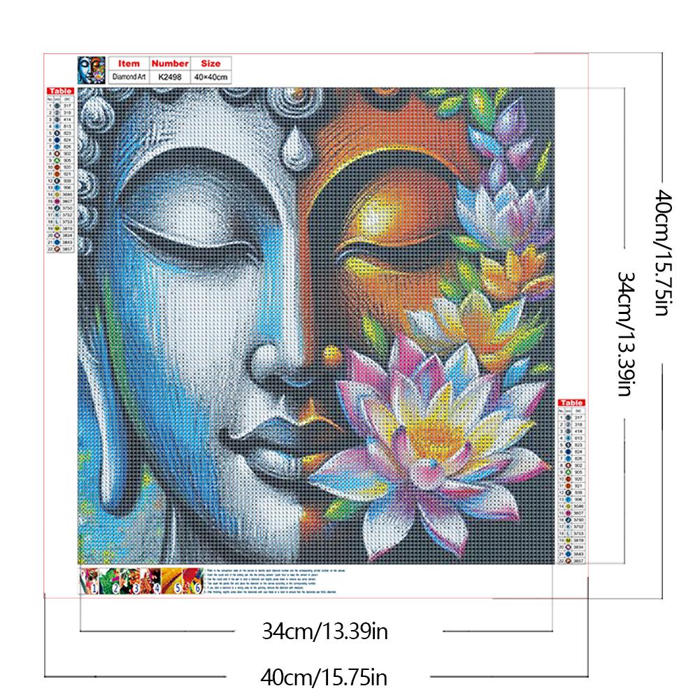 Buddha 5D DIY Full Drill Round Diamond Painting Kit for Home Wall Decor
