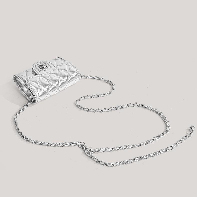 Borsa Mini Zero Wallet Marsupio Borsa a Tracolla da Donna con Catena