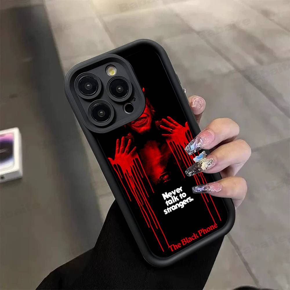 Horror Movie The B-Black P-Phone TPU Phone Cover For Iphone 17 16 15 14 13 12 11 Pro Max Plus Case Cover
