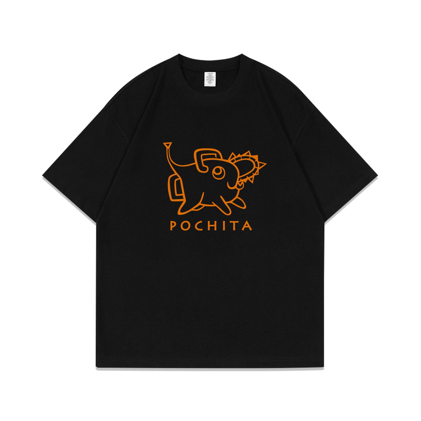 

Japanese Anime Chainsaw Unisex Pochita Printed Tshirt Unisexs and Womens Tshirt Unisexs Top Sports Tshirt Unisexs Tshirt Summer Tee S