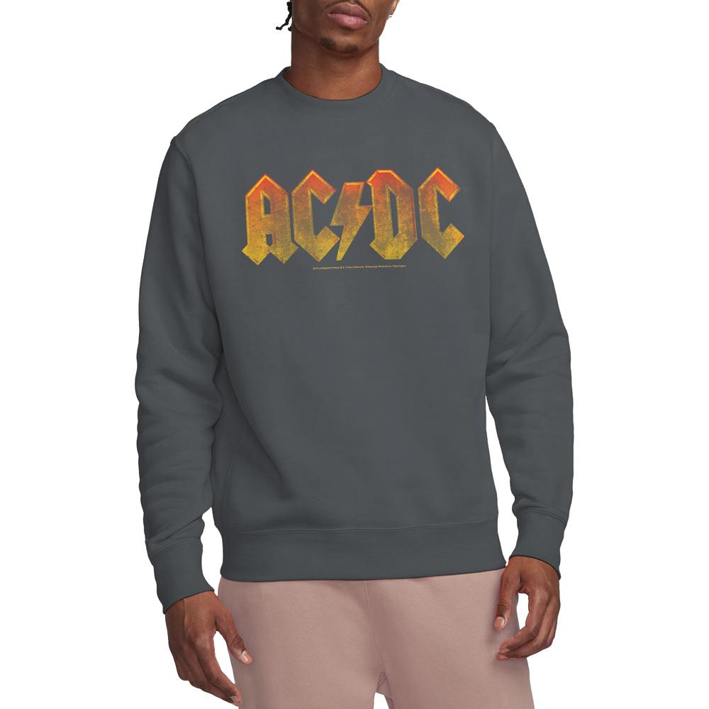 AC/DC Unisex Adult Gradient Logo Sweatshirt