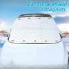 Car Snow Shield Cover Magnetic Sun Shade For Front Windshield Block Cover Winter Automobiles Exterior Cover Accessories