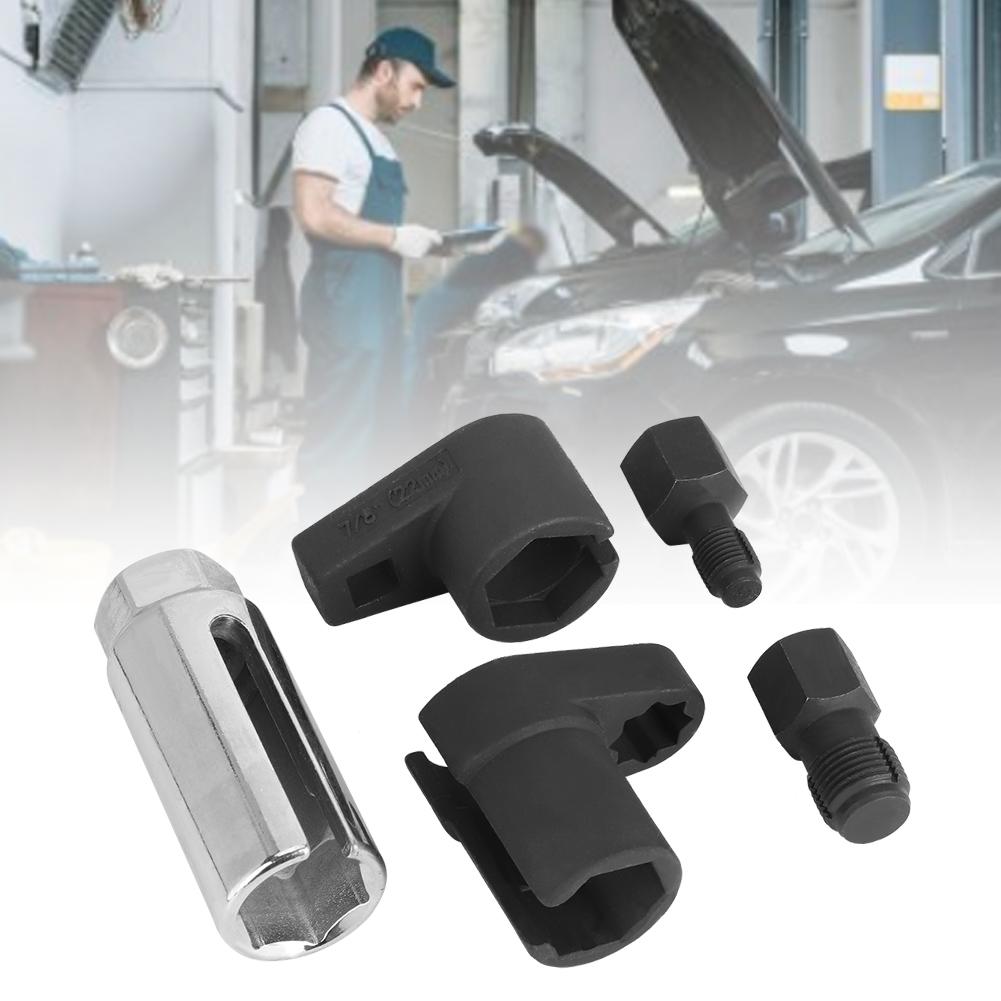 5pcs Oxygen Sensor Socket Wrench Set 6 Point 22mm 78in Oxygen Remover Installer Wrench Tool