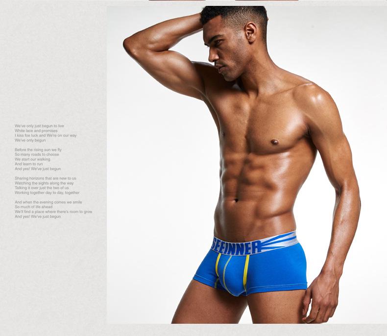 Herrkalsonger i kammad bomull som andas, med medelhög midja och höftlyftande effekt från Seeinner