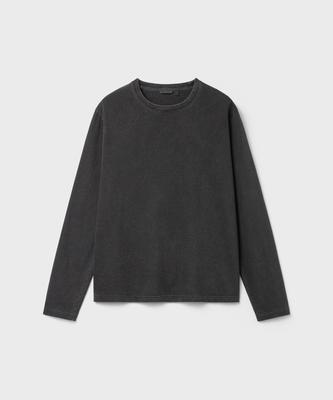 Bellie City Grunge Stripe Long Sleeve - Dyed Charcoal