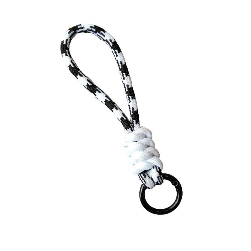 Color-Block Knotted Detachable Phone & Keychain Lanyard