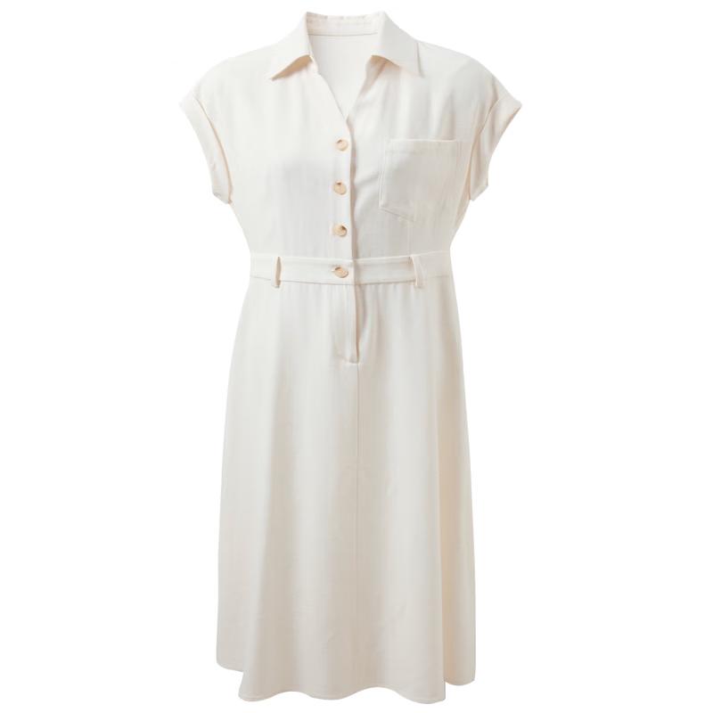 SanCai Women s Summer Lapel A-line Long Dress M