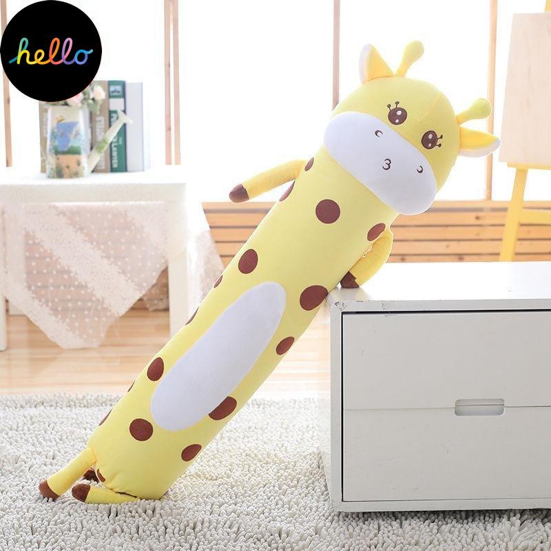 Long Strip Pute Sylindrisk Plysj Sovepute Avtagbar Vaskbar Seng Sovepute