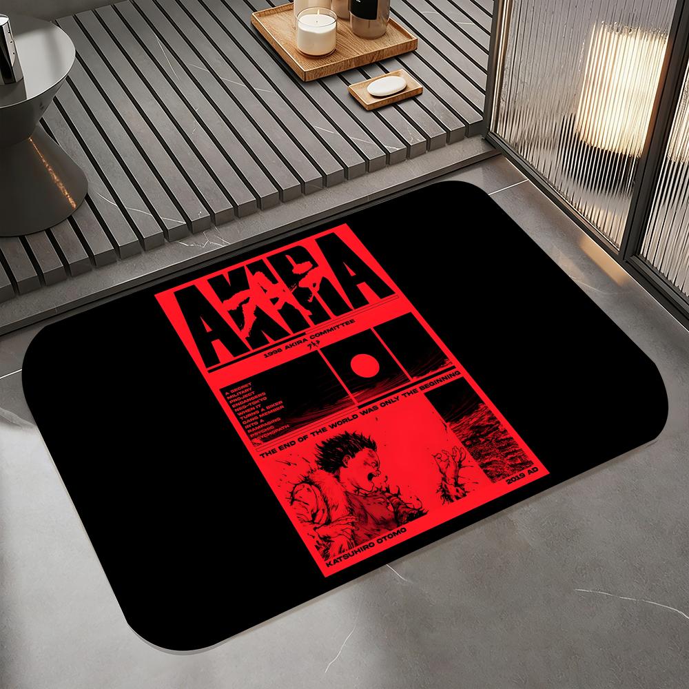Fashion A-AKIRA Floor Mat Diatomite Bath Mat, Quick Dry Absorbent Non-Slip Door Mat