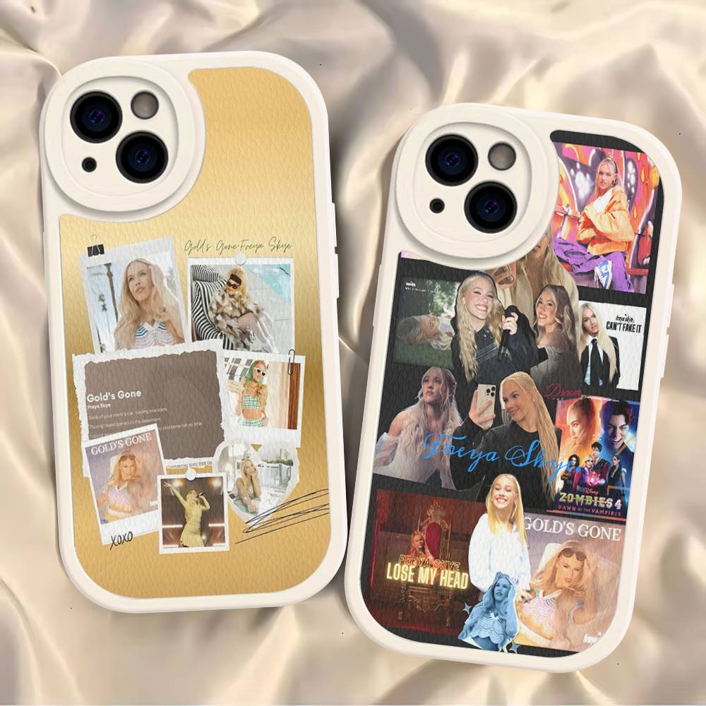 F-Freya Singer Skye Handyhülle für iPhone 11 12 13 14 15 16 Pro Max Mini Plus Weiche Lederhülle