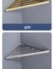 304 Stainless Steel Wall-Mounted Bathroom Corner Shelf for Shower & Shampoo Storage