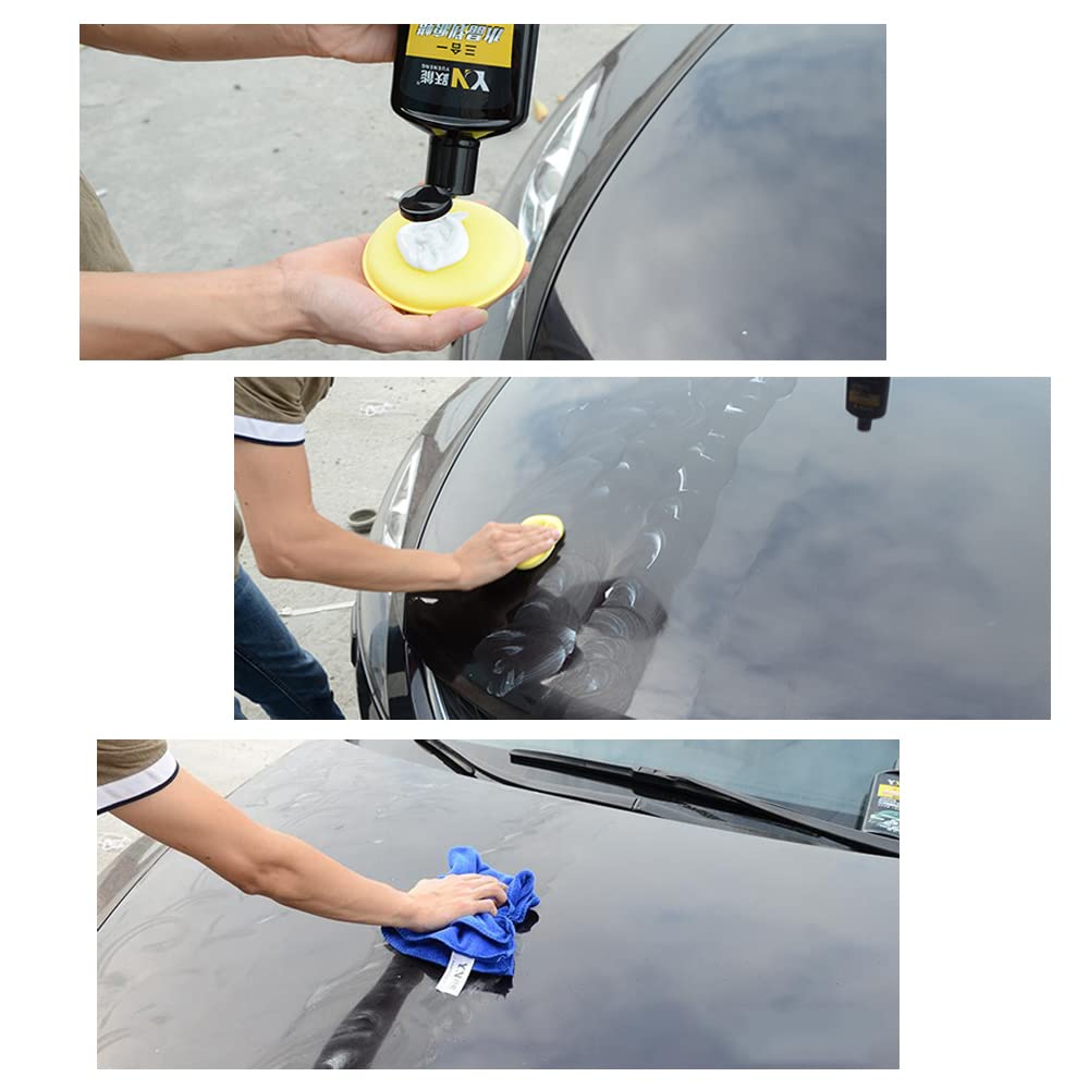 Samcos Car Wash Sponges, Pack of 12, 3.9 Inches (10 Cm) Diameter, Round