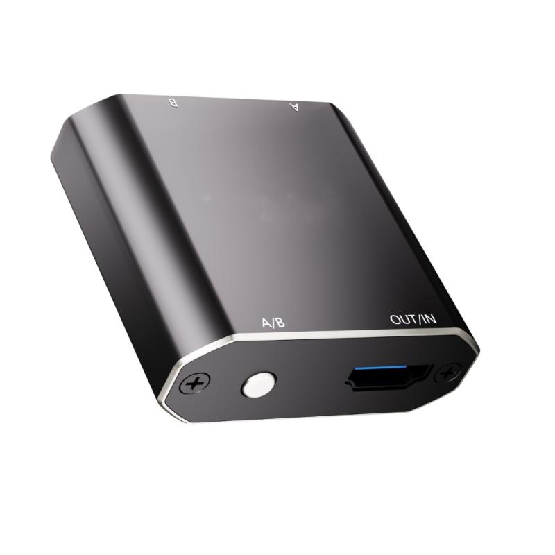 

4K Video Switcher Splitter 60Hz Bi Directional 2x1 or 1x2 Video 2.0 Display Selector for Gaming Consoles and Streaming D 1