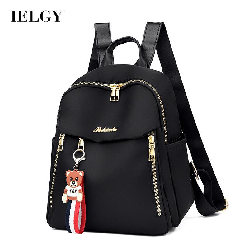 

IELGY women s korean style oxford cloth backpack light leisure outdoor travel сірий