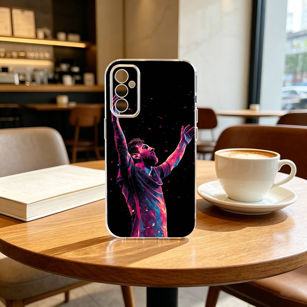 LIONEL Leo Messi-i F-Football Handyhülle Transparentes Silikon Weich Für SamsungA10,12,20,21S,30,31,40,50,51,52,70,71