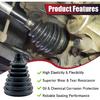 Upgrade 2PCS CV Boot CV Axle Boot Thickened Neoprene Rubber Material With 4 Stainless Steel Clamps & 6 Cable Ties Universal CV Joint Boot Fits Shaft