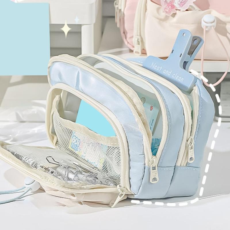 Astuccio Estetico Multistrato Astuccio Grande Capacità Per Organizzare Materiale Scolastico