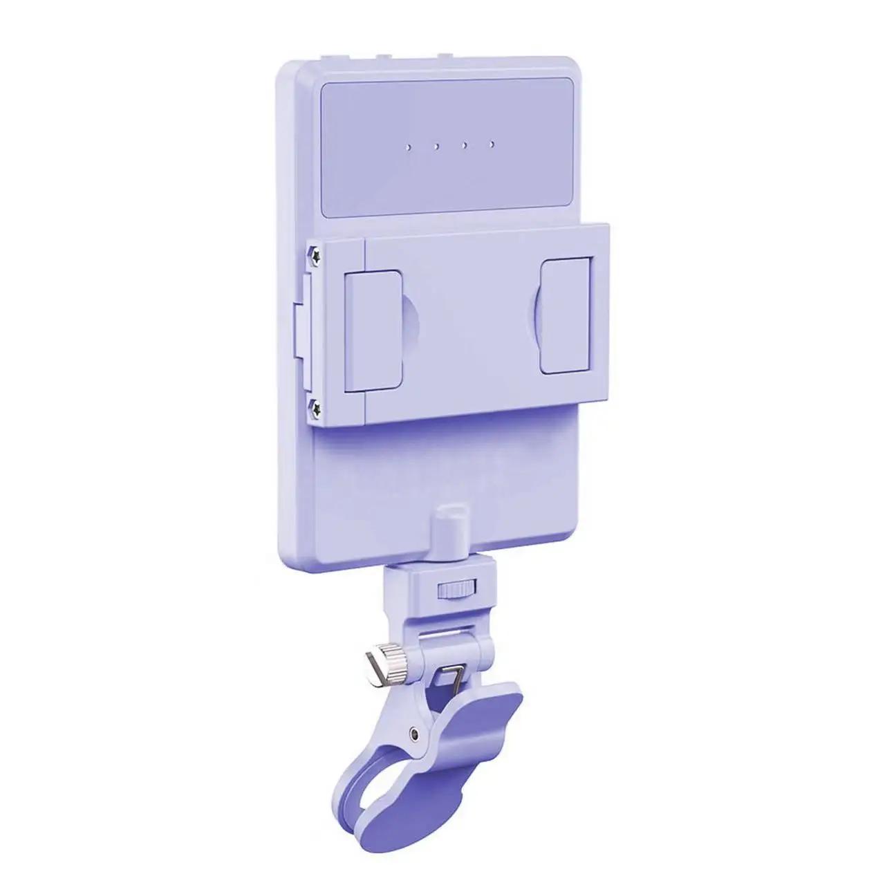 

Светодиодная подсветка для мобильного телефона для прямых эфиров, селфи-фотографии, видео, портативная, ручная, с клипсой для рюкзака, удобное освещение