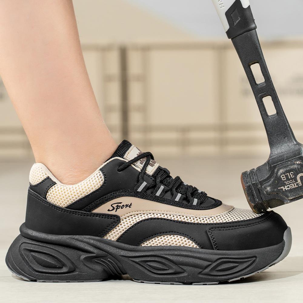 Damen 6KV Isolierte Schuhe Verbundwerkstoff-Zehenkappe Sicherheitsschuhe Arbeits-Sneaker Plattform-Schutzschuhe Rutschfeste Komfort-Arbeitsstiefel Lady