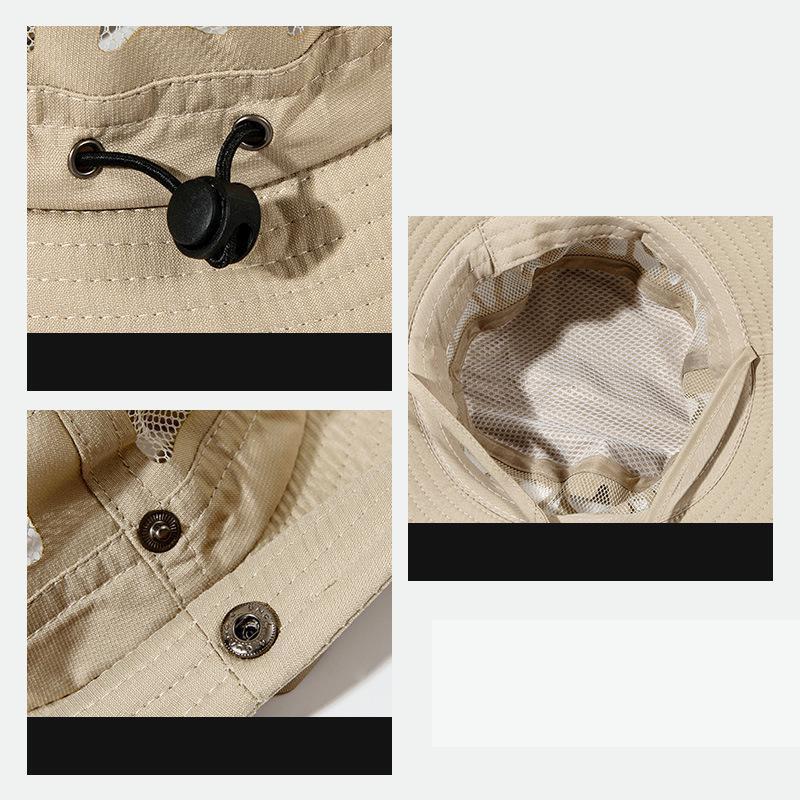Summer Hats For Men Women Unisex Cowboy Hat Big Brim Fishing Hat Outdoor Fisherman Cap Sunscreen Mountaineering Hiking Sun Hat