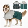 Dog Raincoat with Hood for Extra Large Dogs 30-40 KG, Green, XL