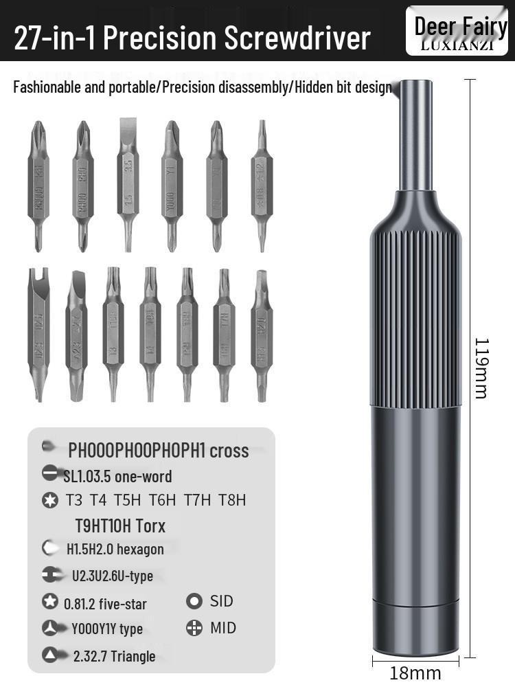 Compact Screwdriver Set for Electronics & Eyewear Repair