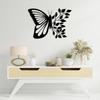 Wrought Iron Butterfly Leaves Wall Decor Nature Metal Art