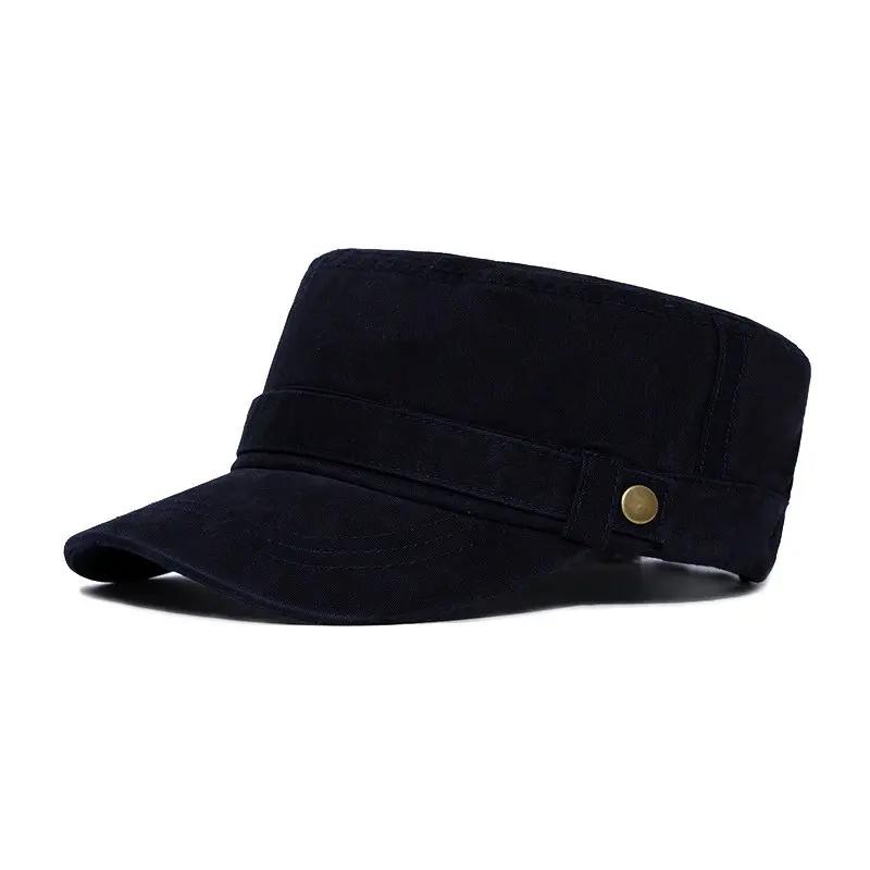 

LDSLYJR Four Seasons Cotton Solid Casquette Baseball Cap Adjustable Outdoor Snapback Hats for Men and Women 113 55-60cm Adjustable темно-синього кольору