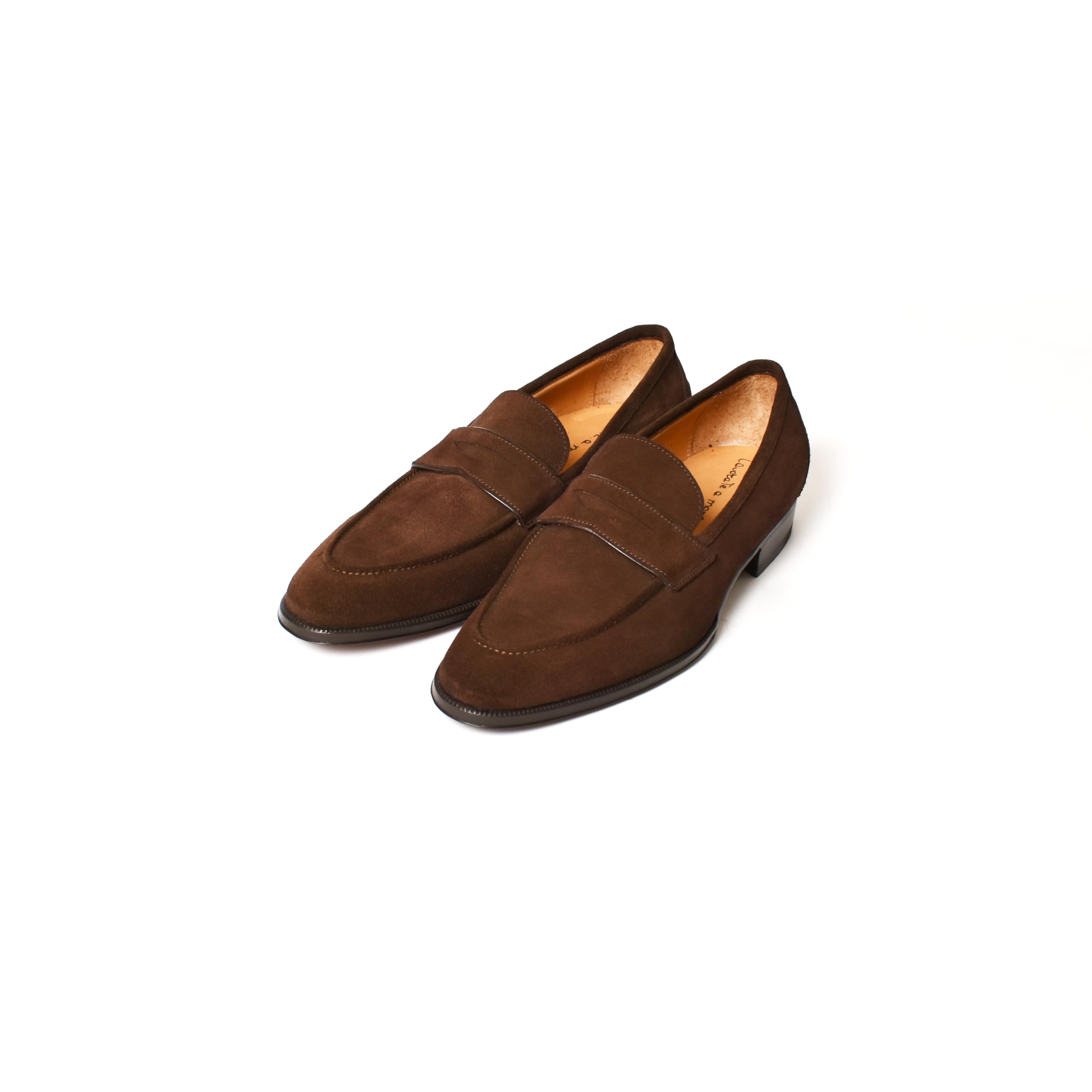

Leather shoes Coin loafers Italian dark brown cm [Enzo Bonafe] [EB-08] men s 26.5 темно-коричневого кольору