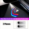 For BMW X6 LED Car Door Logo Welcome Lights Auto Laser Projector Lamp For BMW M E46 E90 E60 F30 F10 E39 E36 F20 G30 G20 E87 E30 F31 Sticker
