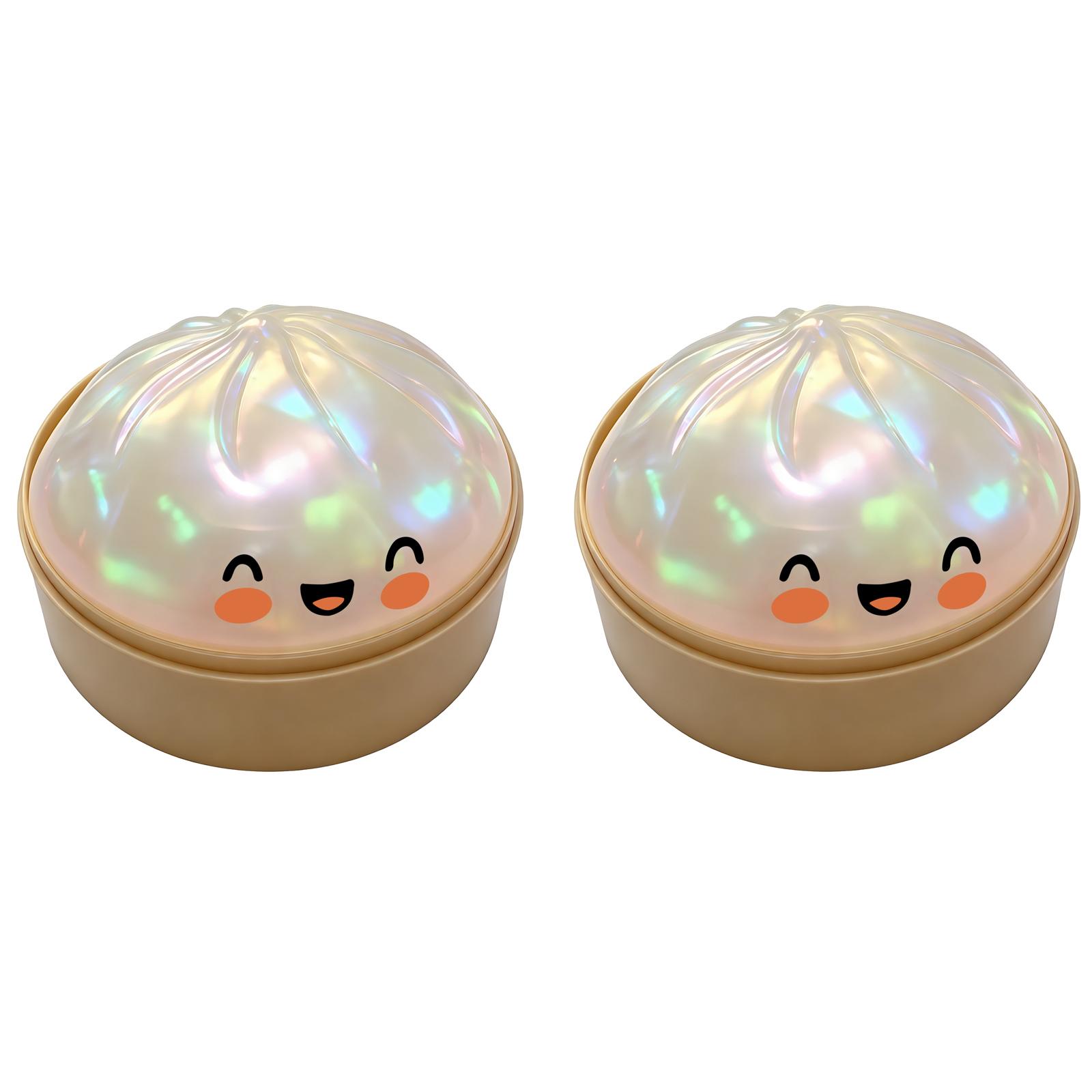 

Realistic Giant Steamed Bun, A Toy With A Steamer, A Slow- Dough Ball Designed For Stress Relief(2pc). One Size