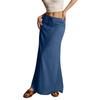 Women's Solid Color Simple Drawstring Elastic Waist Half Skirt