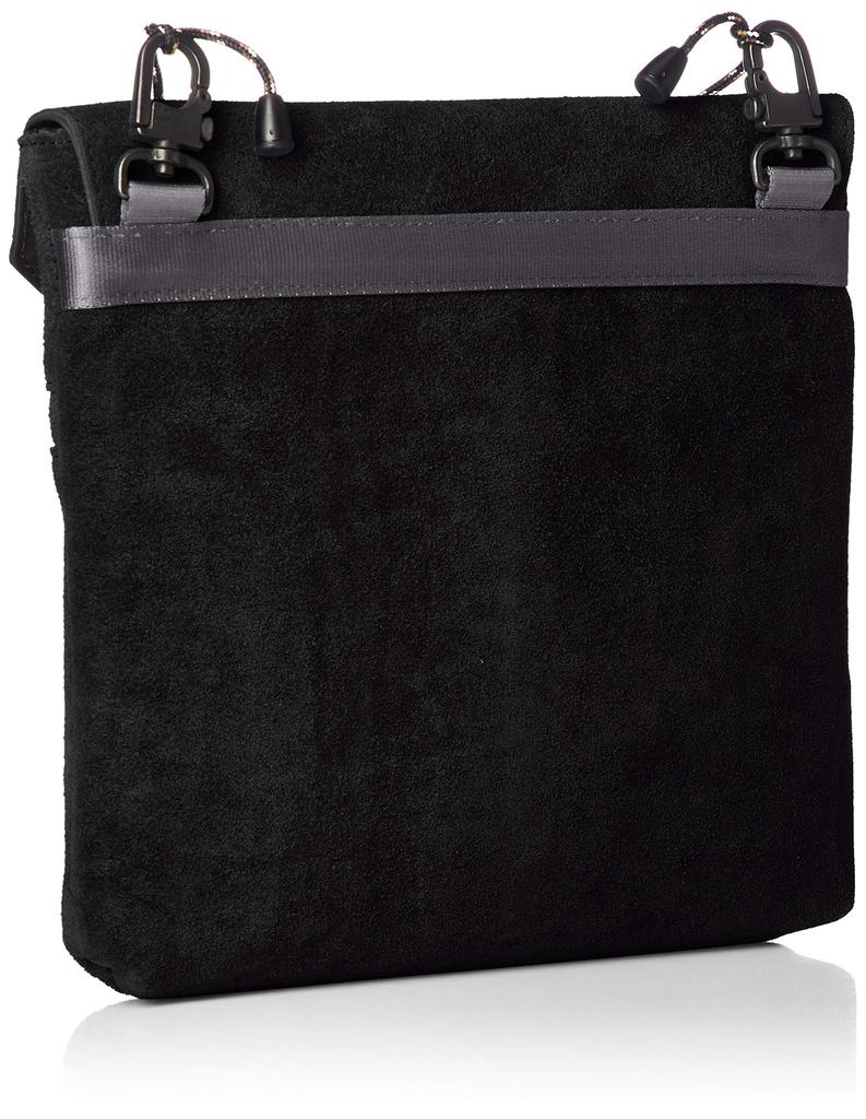 Waterproof Suede Leather Sacoche 091750 WATER PROOF SUEDE SACOCHE BLACK [Assobu]