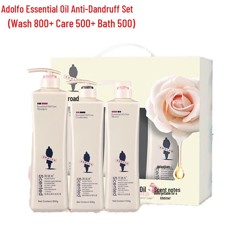 ADOLPH Essential Oil Anti-Dandruff Hair & Body Care Gift Set