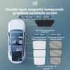 YZ For Tesla 2025-2026 Model 3 Y Juniper Highland Graphene Black Sky Screen Sunshade Honeycomb Skylight Magnetic Sunshade Panel
