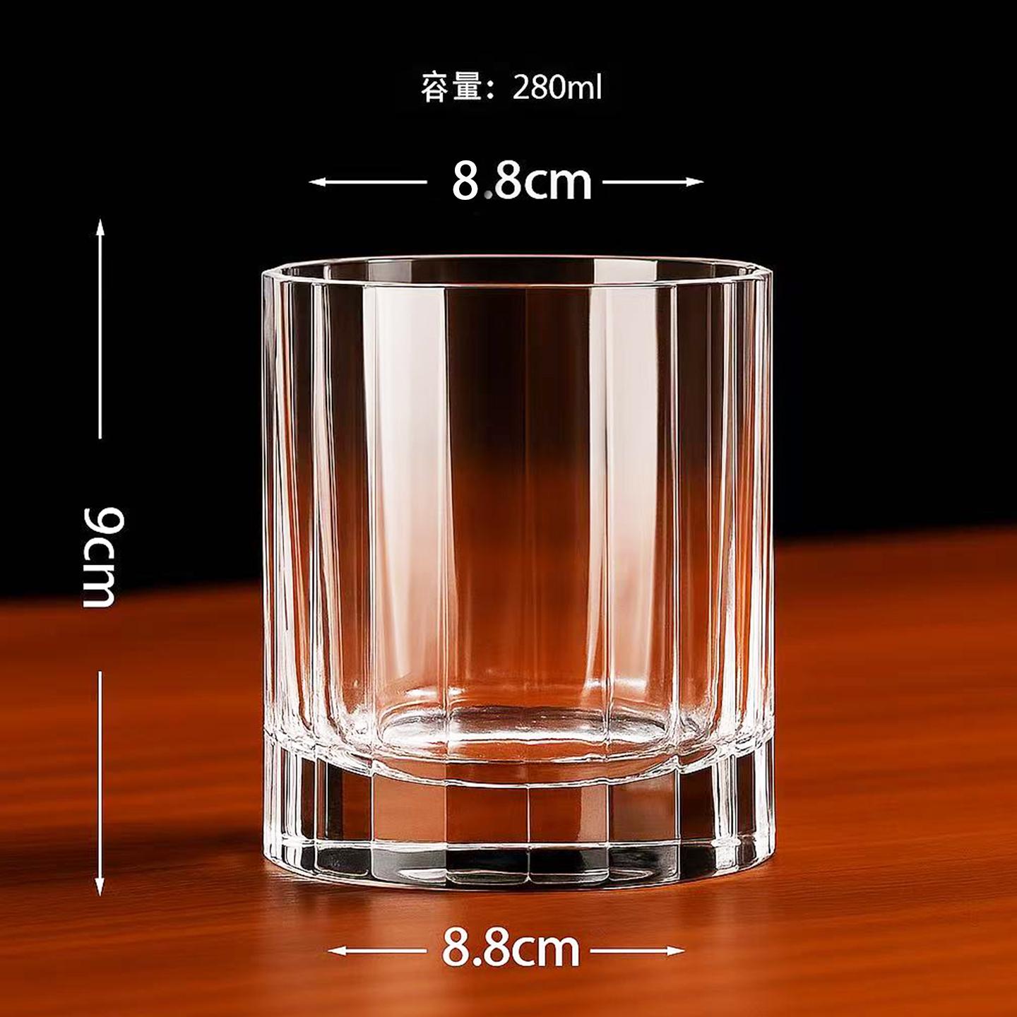 280ml/330ml Lead-free Crystal Handmade Whiskey Cocktail Gin And Tonic Round Ice Ball Glass Barware 1PCS