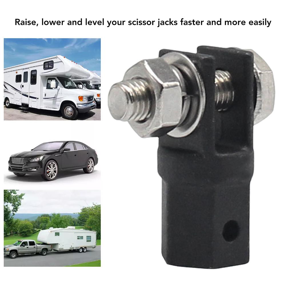 Adaptor universal pentru cric foarfecă Cricuri Piese de ridicare Echipament Instrument cheie pentru priză de antrenare de 1/2 inch Off Road 4x4 Accesorii auto Auto