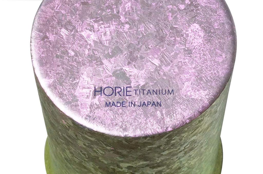 HORIE Titanium double tumbler made in Niigata wide blue x pink set T13KM300WDSET Tsubame, prefecture, kiln-made, mouth, 290cc, Yui, 2-color