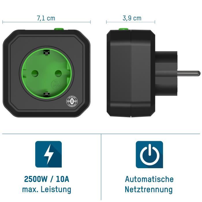 Ansmann prise secteur à économie d'énergie aes1 2500 w 5024063