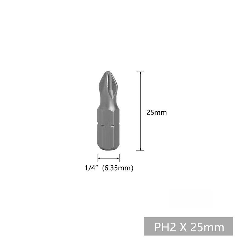 High Hardness Magnetic Anti-slip Phillips Electric Screwdriver Bit Set