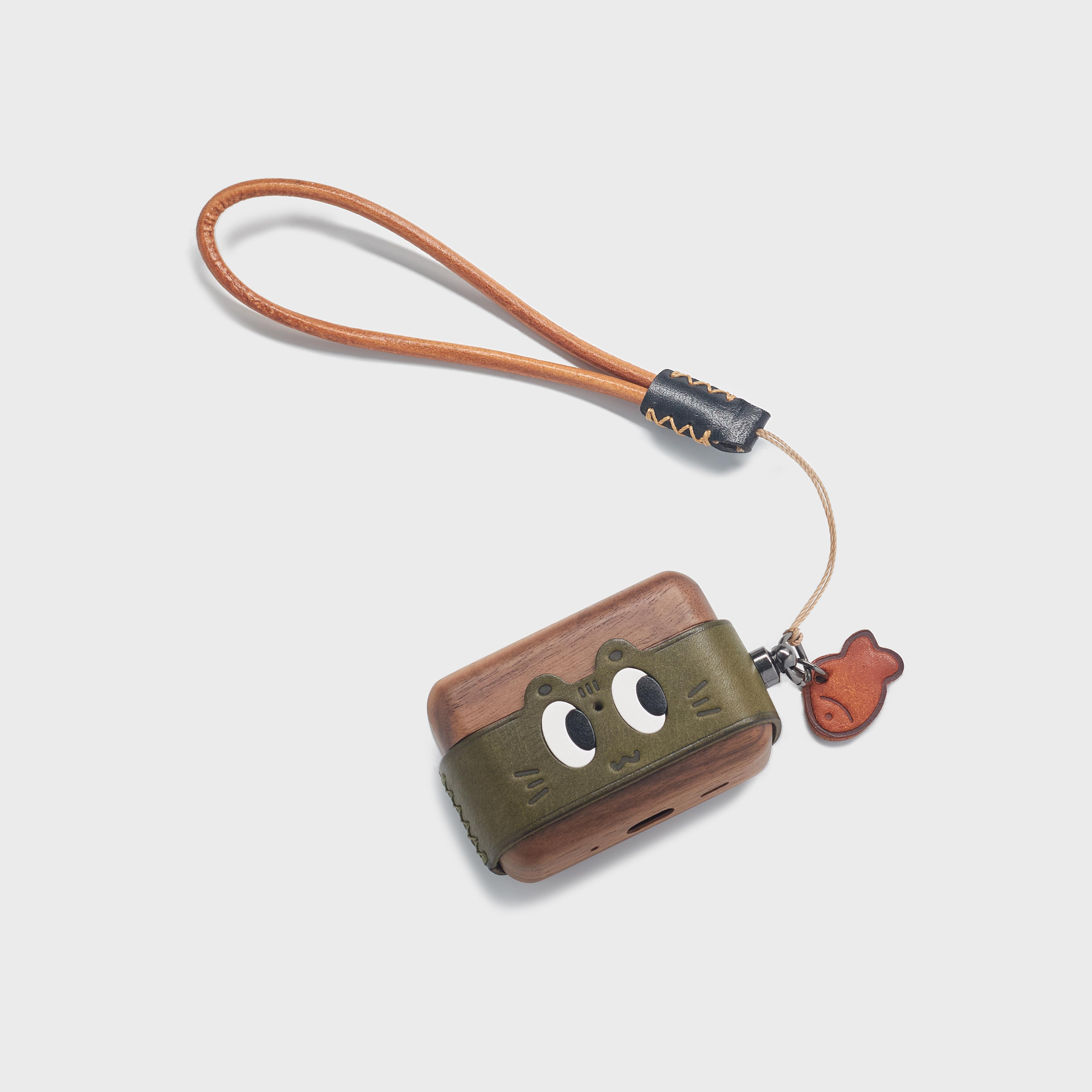 

Оригинальный чехол для наушников ручной работы из кожи в виде ретро-кота с милым рисунком для AirPods Pro 2 3 4-го поколения, чехол для наушников в подарок AirPods 4