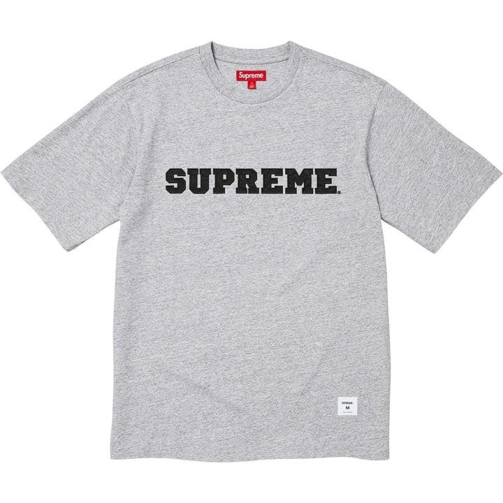 Supreme Collegiate Applique S/S Top Heather Grey L