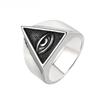 2026 Jewelry, Personalized Vintage Triangular Masonic Eyes Men's Jewelry Ring