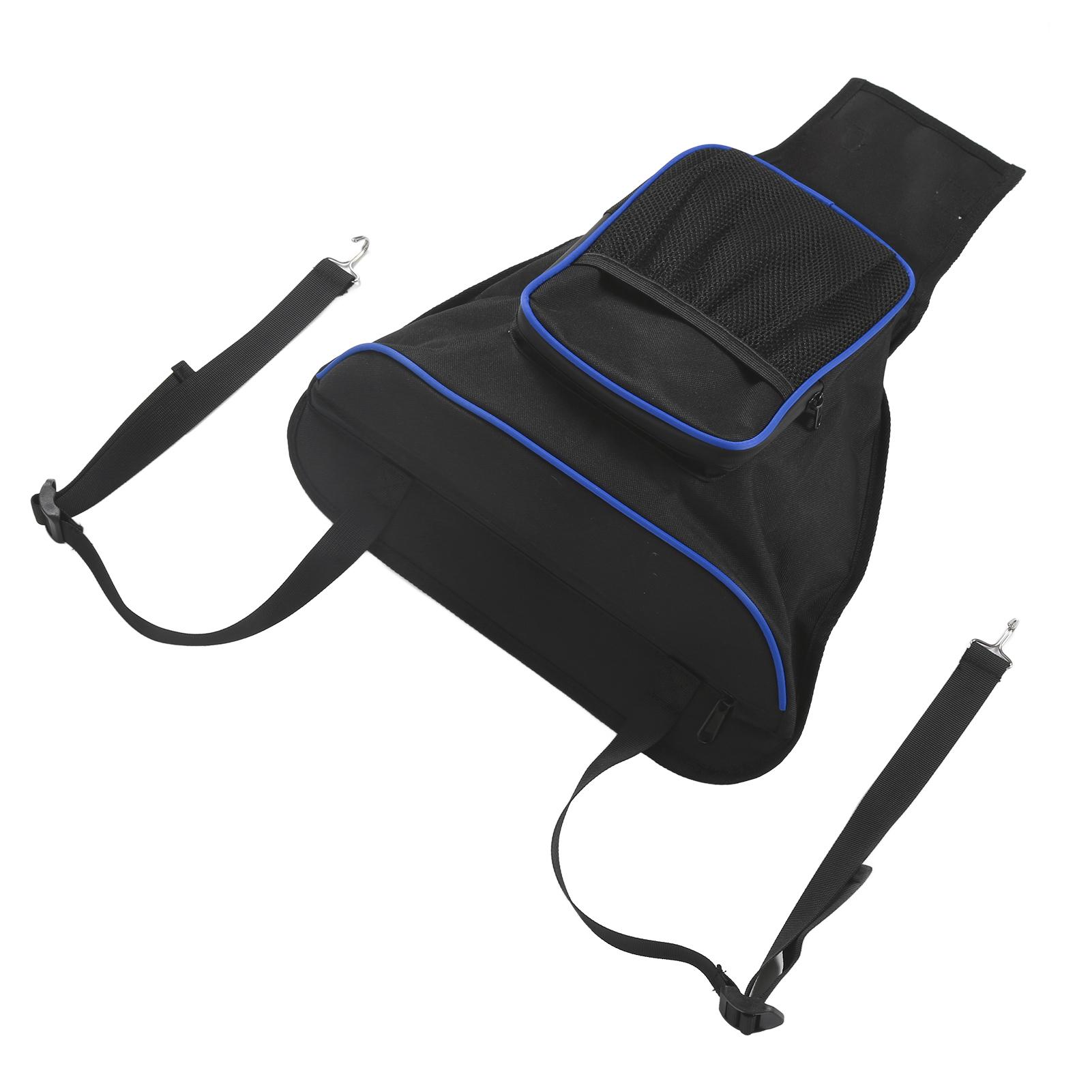 

UTV Center Console Storage Bag 1680D Oxford Cloth Replacement for Polaris RZR 570 800 800S 900(Black Blue )