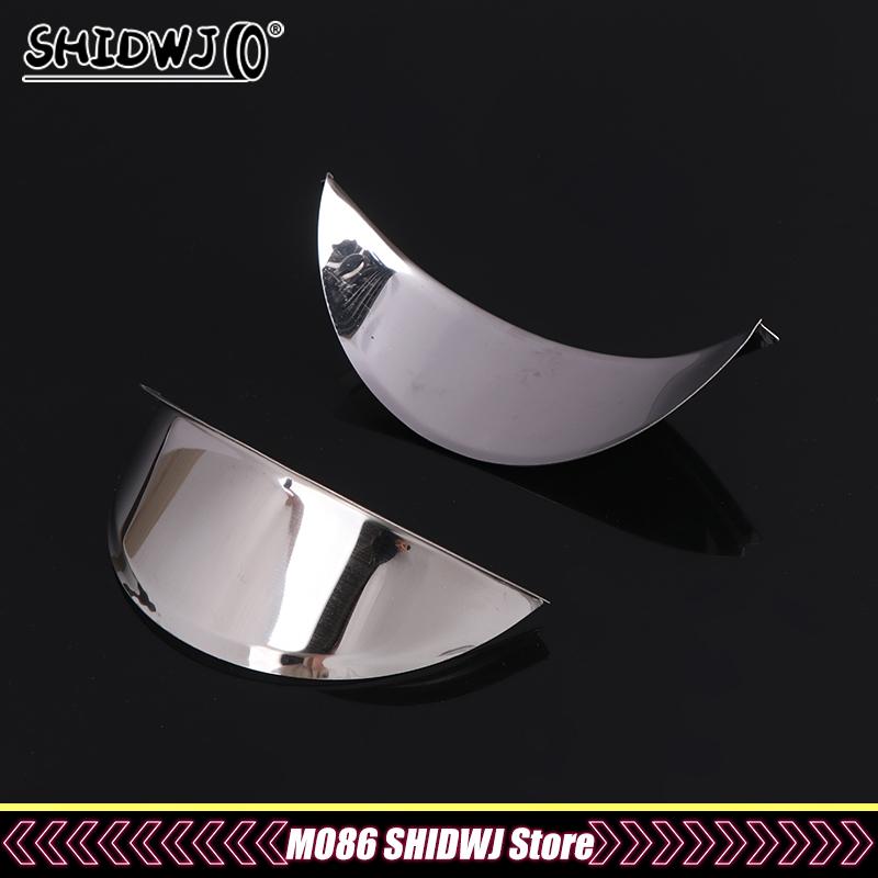 Universal Chrome Metal Scooter Headlight Rainproof Cover 5.75"/7"For Cafe Racer Motorcycle Front Lamp Visor