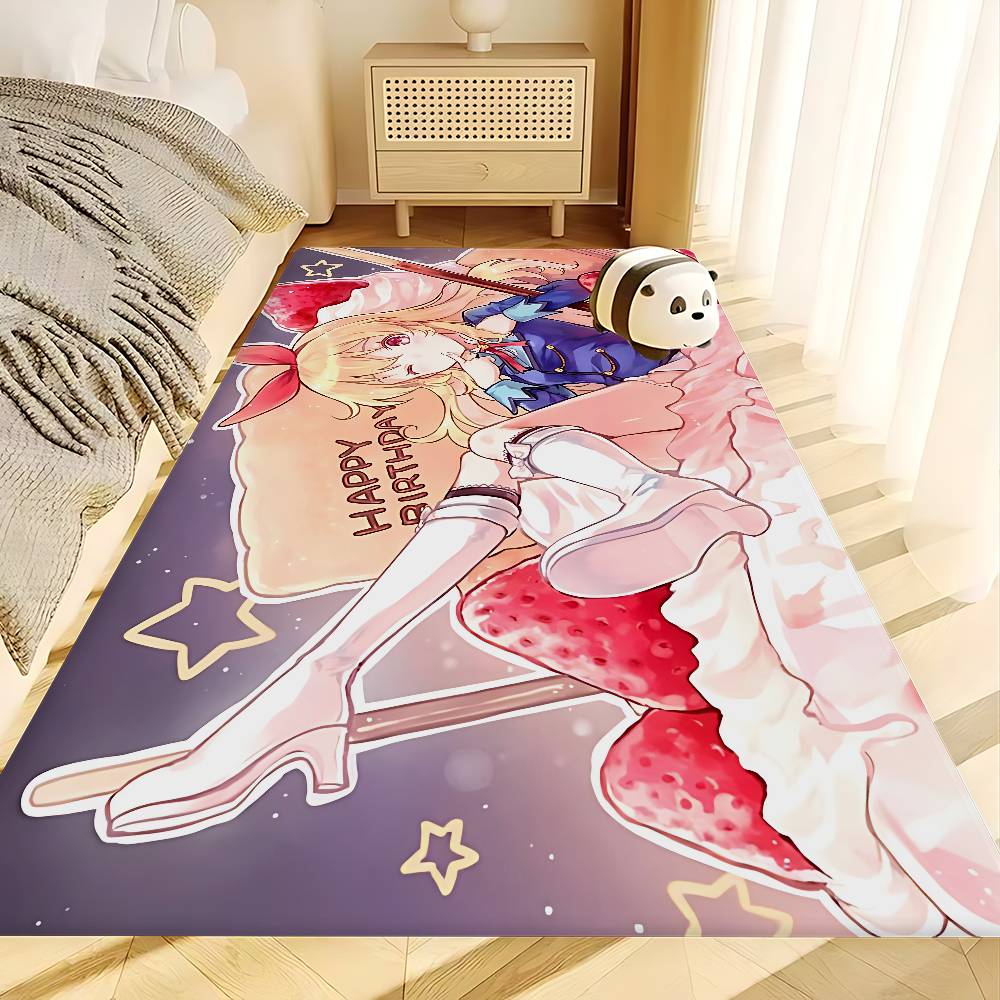 Anime Aikatsu Door Mat Washable Non-Slip Living Room Sofa Chairs Area Mat Kitchen Doormat Area Rug
