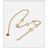 Horsebit Metal Chain Belt Lock Pendant Waist Golden Chain for Body Dress Mini Fashion Woman Decorative Dress Accessories