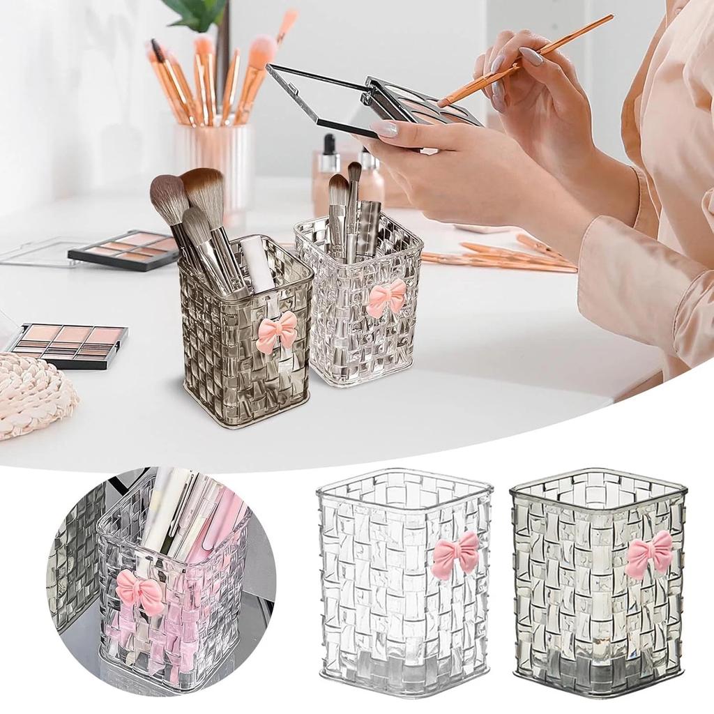 Transparente Acryl Make-up Pinsel Aufbewahrungsbox Schreibtisch Kosmetik Organizer Lippenstift Aufbewahrung Nagellack Displayständer Rack Schmuckkoffer