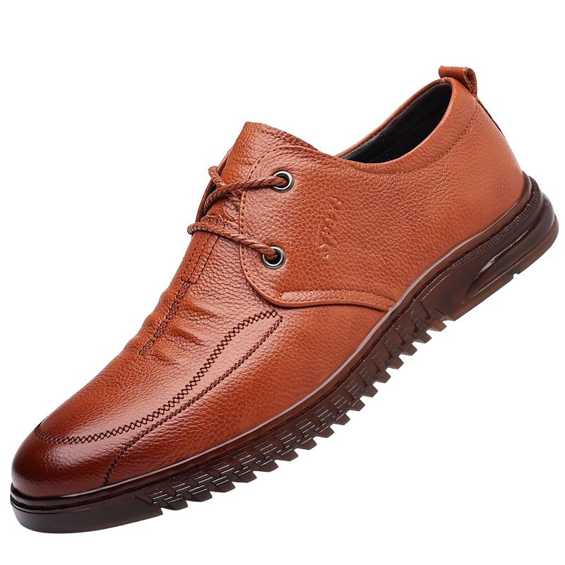 2025 Handcrafted Mens Oxford Shoes Genuine Calfskin Leather Brogue Dress Shoes Classic Business Formal Shoes Man four seasons